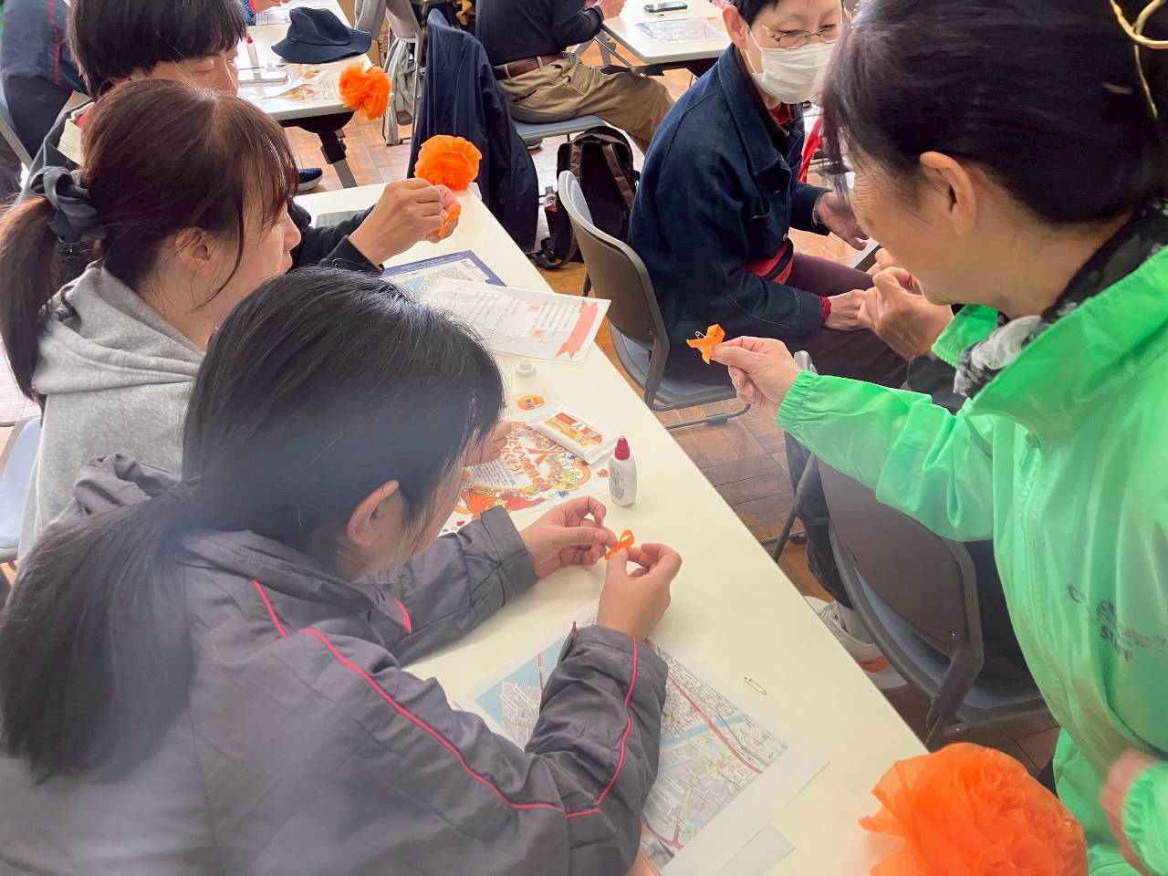 マイオンリーオレンジリボン制作の様子