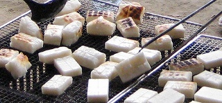 餅焼き風景